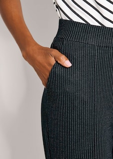 Schlupfhose mit feinen Nadelstreifen thumbnail 6
