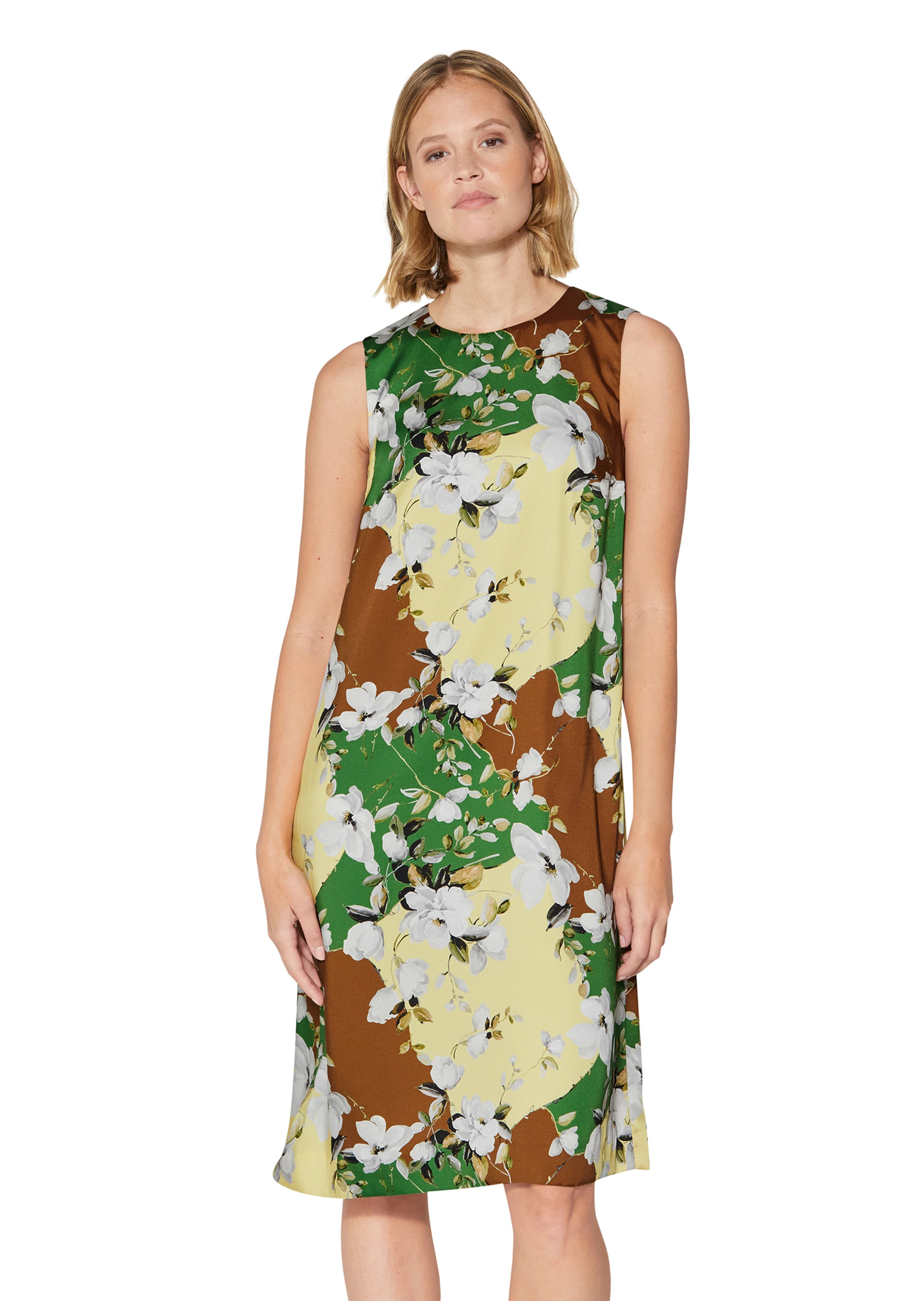 Ärmelloses Kleid mit Blumenmuster