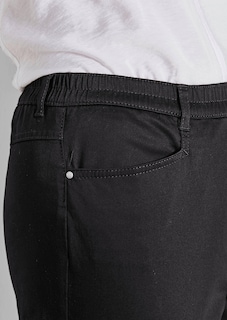 Pantalon LOUISA à taille élastique en coton satiné thumbnail 5