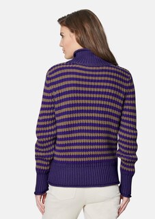 Softer Schurwoll-Pullover mit stylischen Streifen thumbnail 4