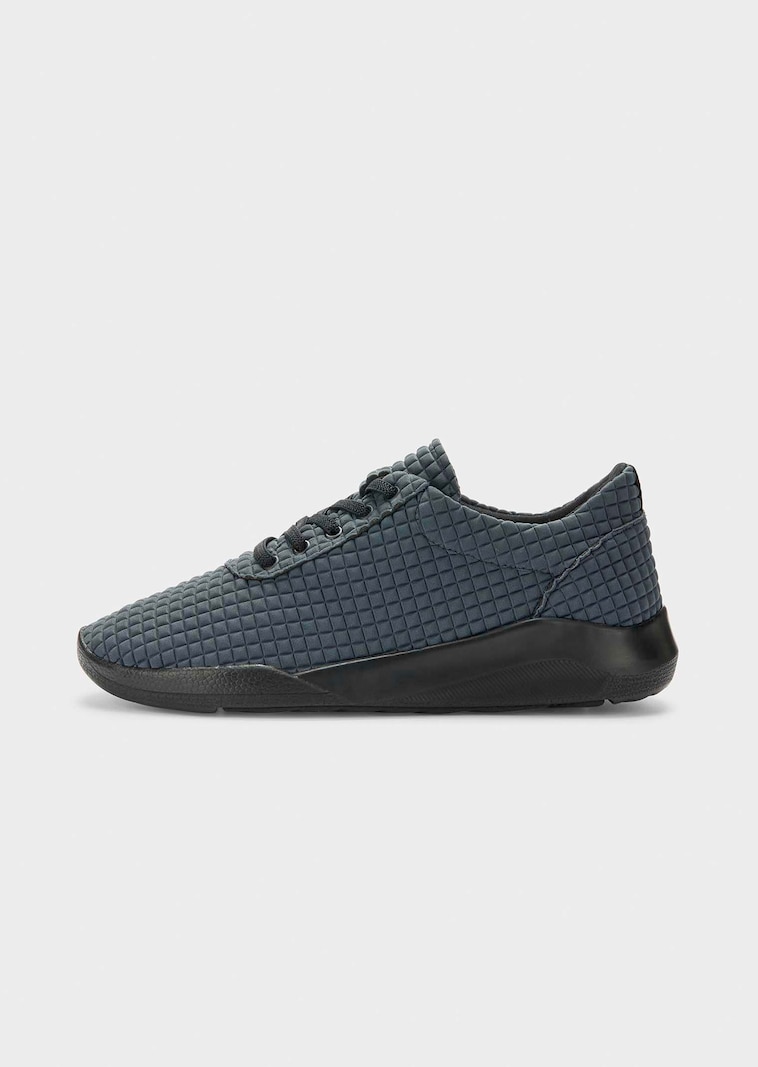 Komfort-Sneaker in Waffel-Optik