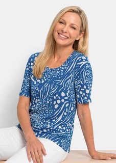 Shirt van viscose met modieuze animalprint thumbnail 4