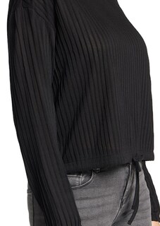 T-shirt structuré avec rayures longitudinales thumbnail 5