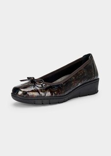 Ballerines en cuir verni structuré thumbnail 1