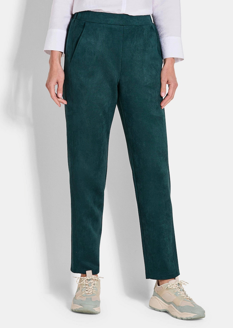 Broek LOUISA in suèdelook