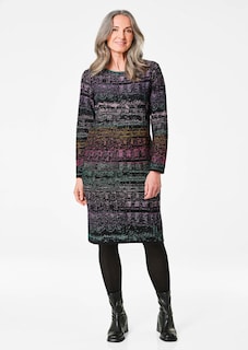 Strickkleid mit Allover-Jacquardmuster thumbnail 2
