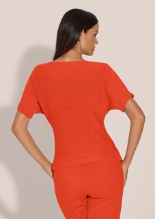 Halbarm-Pullover mit Baumwolle thumbnail 4