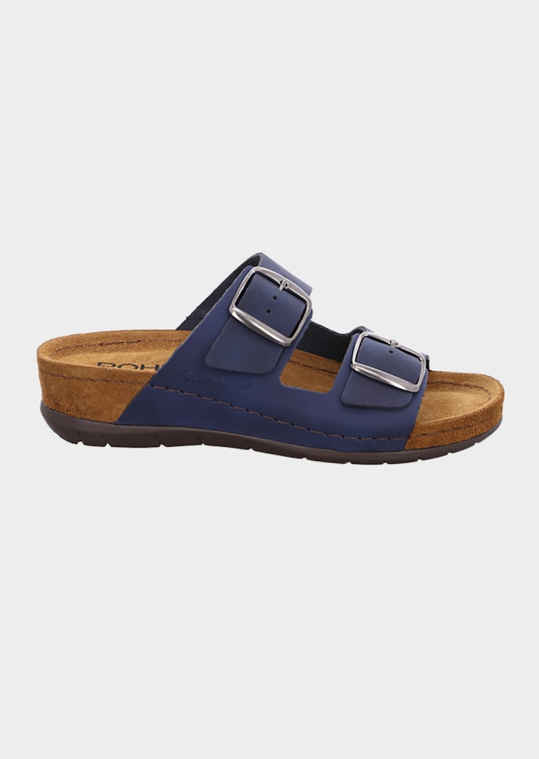 Leren sandalen met verstelbare gespen
