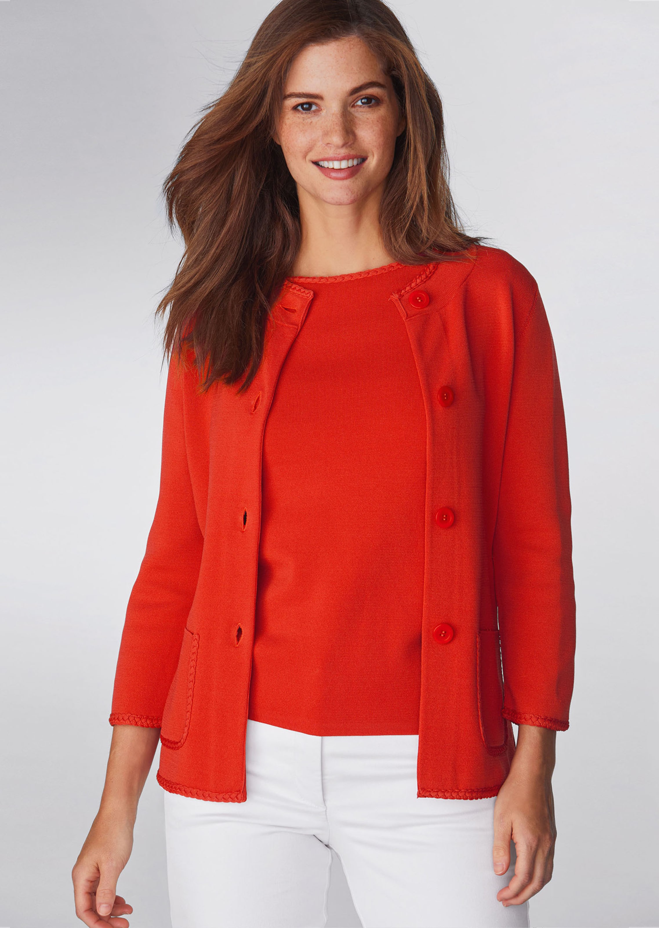 Jumper with braiding