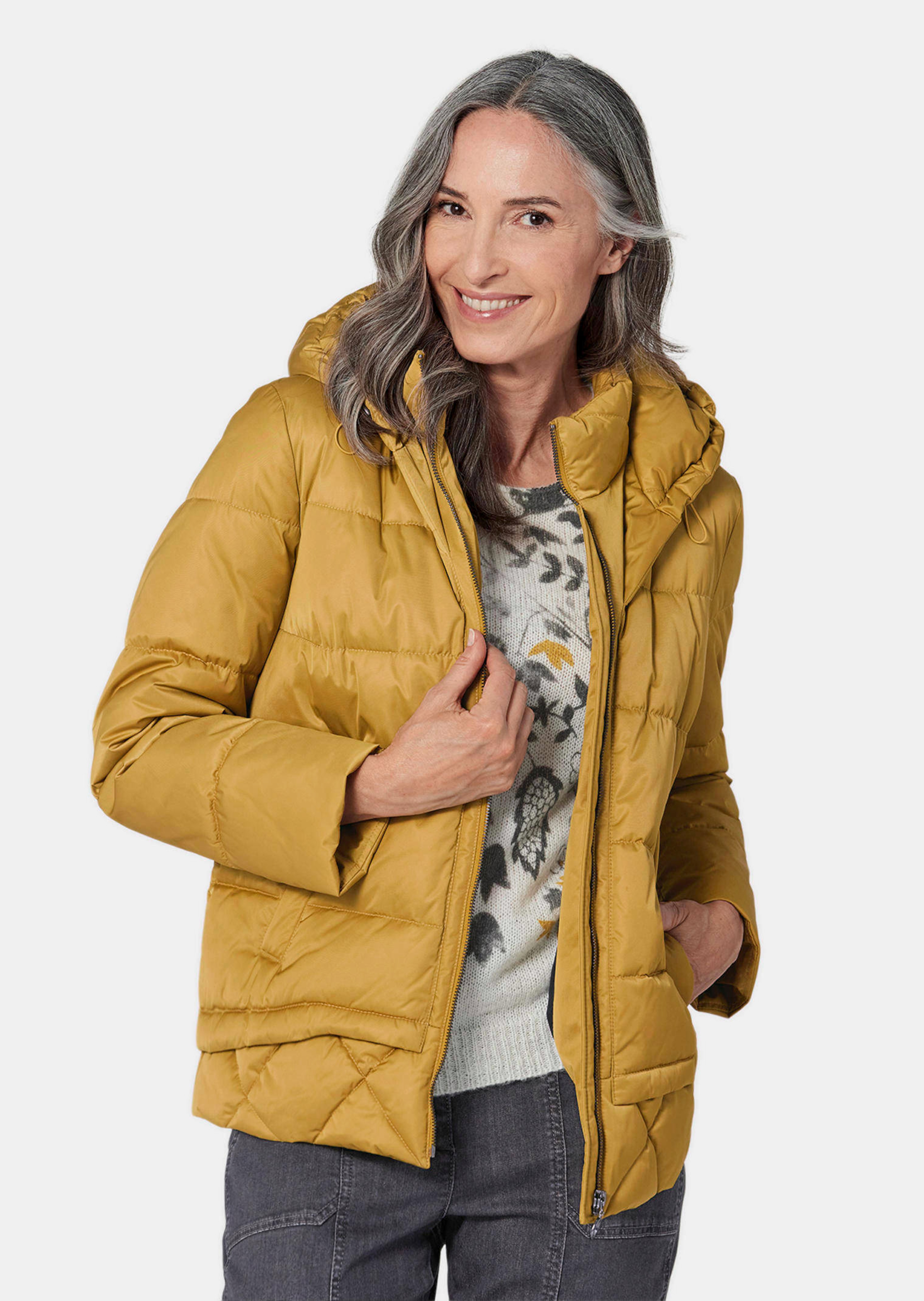 Steppjacke mit Kapuze