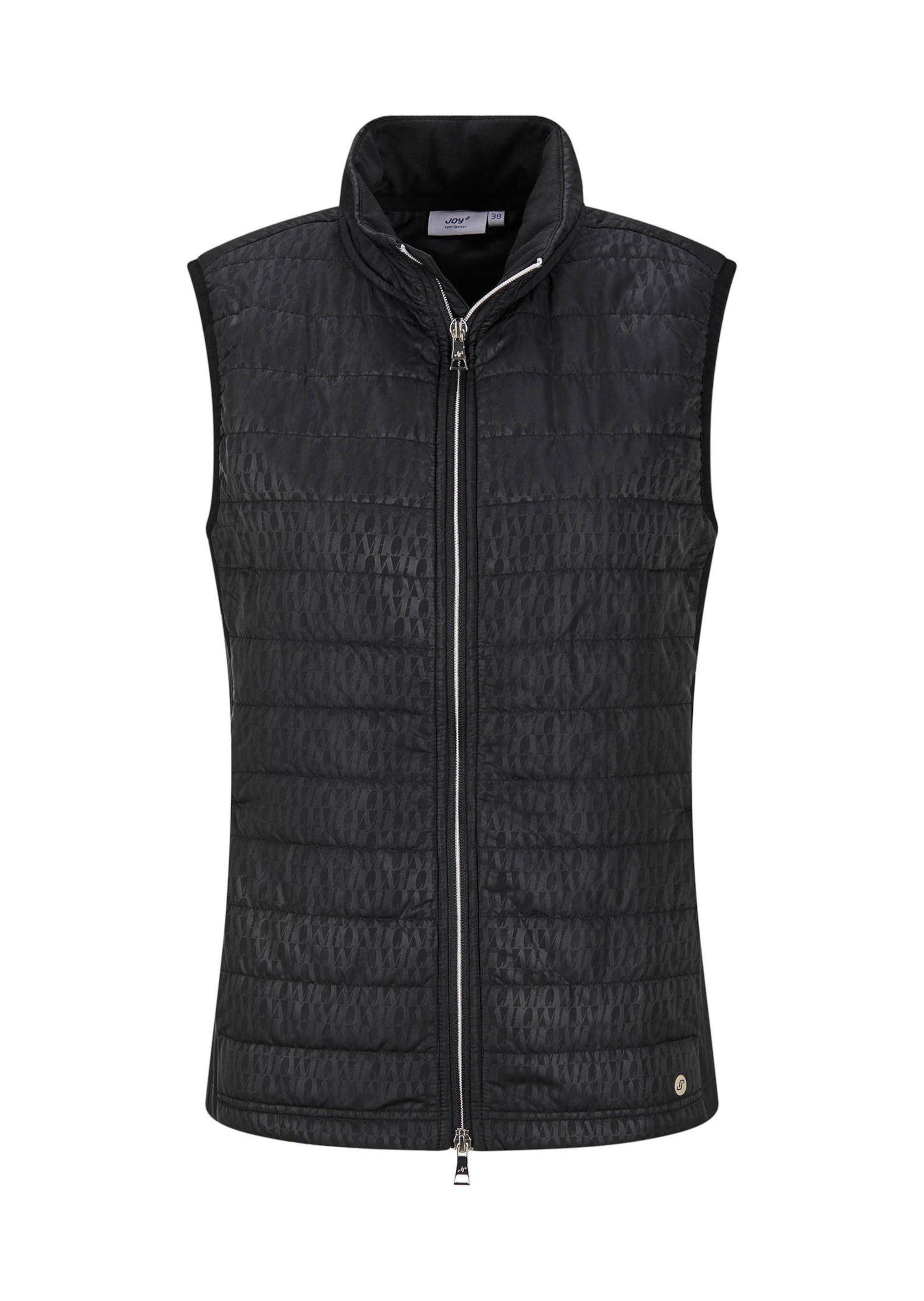 Doorgestikt vest met jersey inzetten