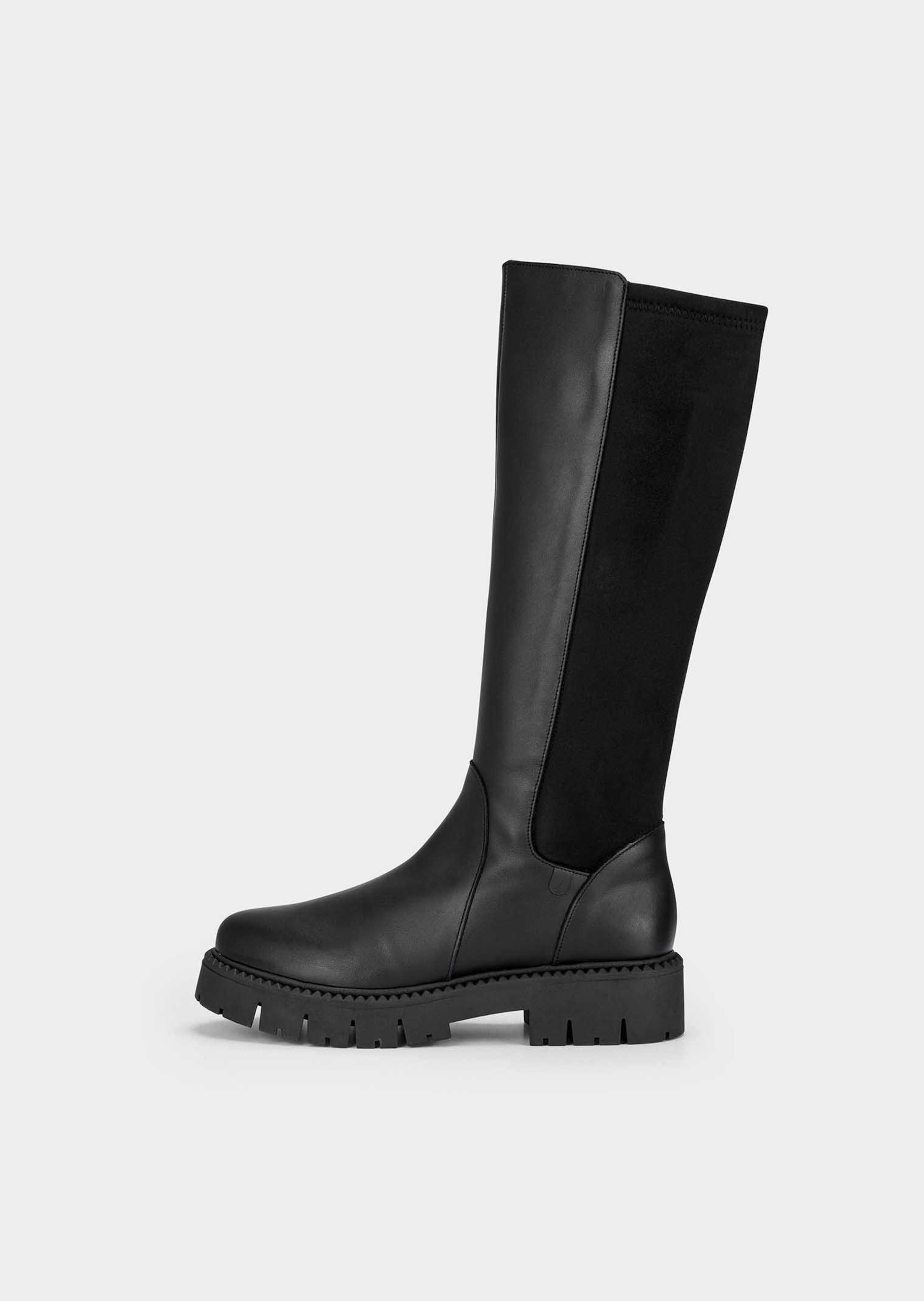 Stiefel mit Stretch-Einsatz