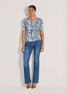 Rundhals-Shirt mit Reptil-Print thumbnail 3