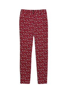 Slim-fit trousers with floral pattern thumbnail 2