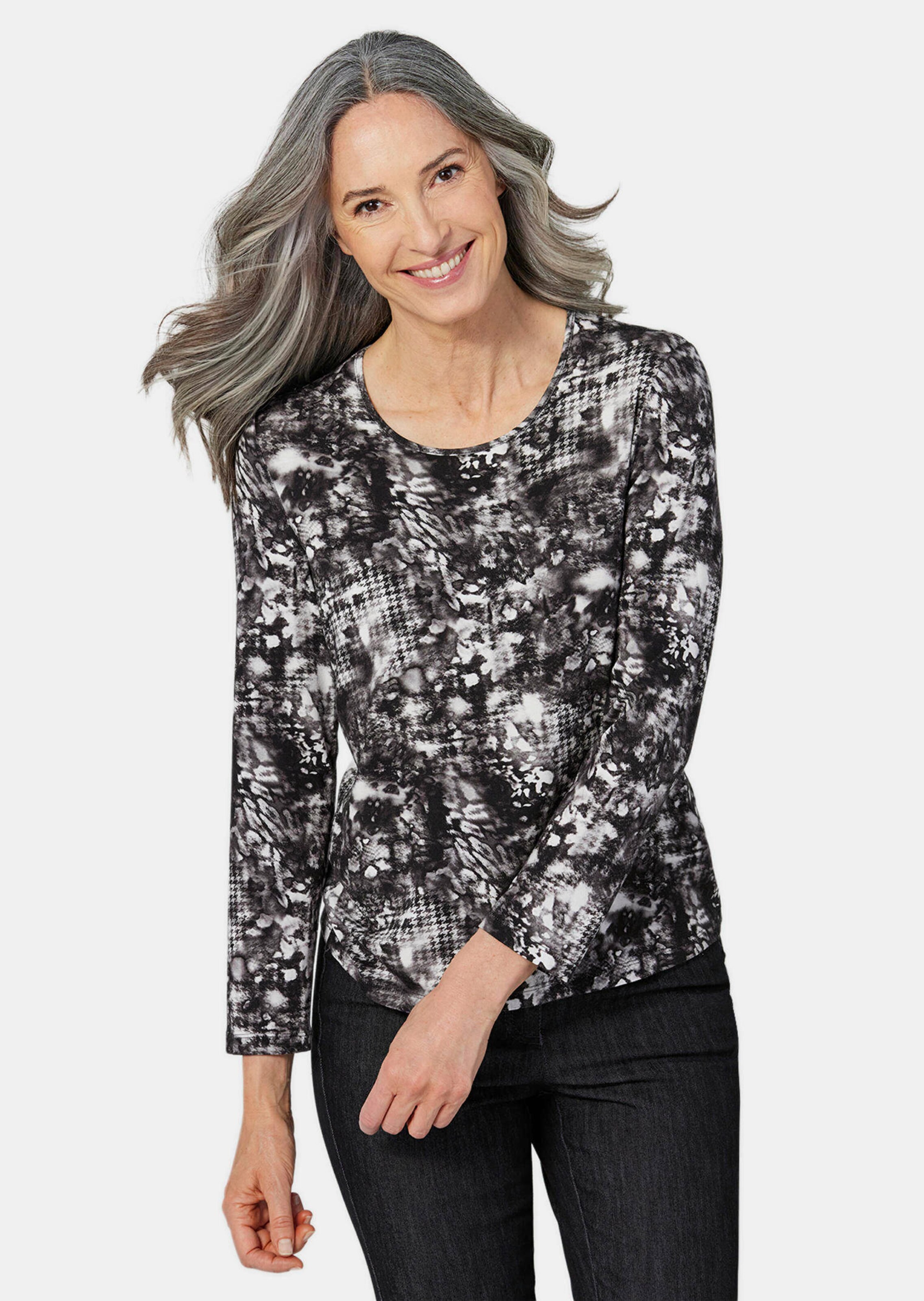 Shirt met print en lange mouwen