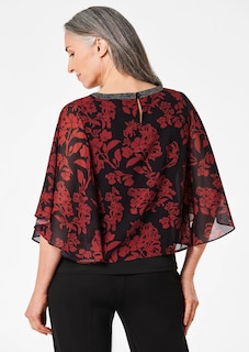 Blusenshirt mit weiten Chiffon-Ärmeln thumbnail 3