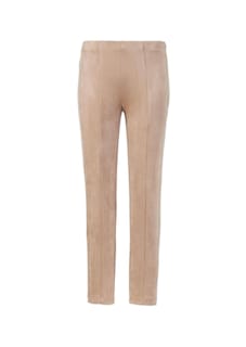Moderne Leggings in trendigem Velourslederimitat thumbnail 6