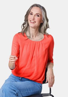 Gepflegtes Shirt in eleganter Blusen-Optik thumbnail 4