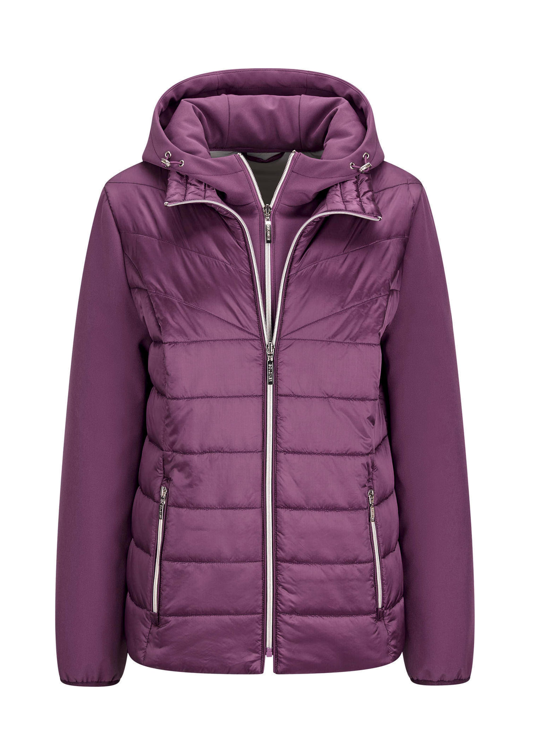 Steppjacke mit Ärmeln aus Softshell