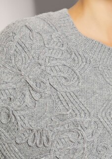 Rundhals-Pullover aus Schurwolle thumbnail 6