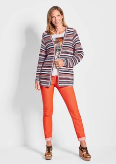 Veste en tricot avec motif à rayures thumbnail 2