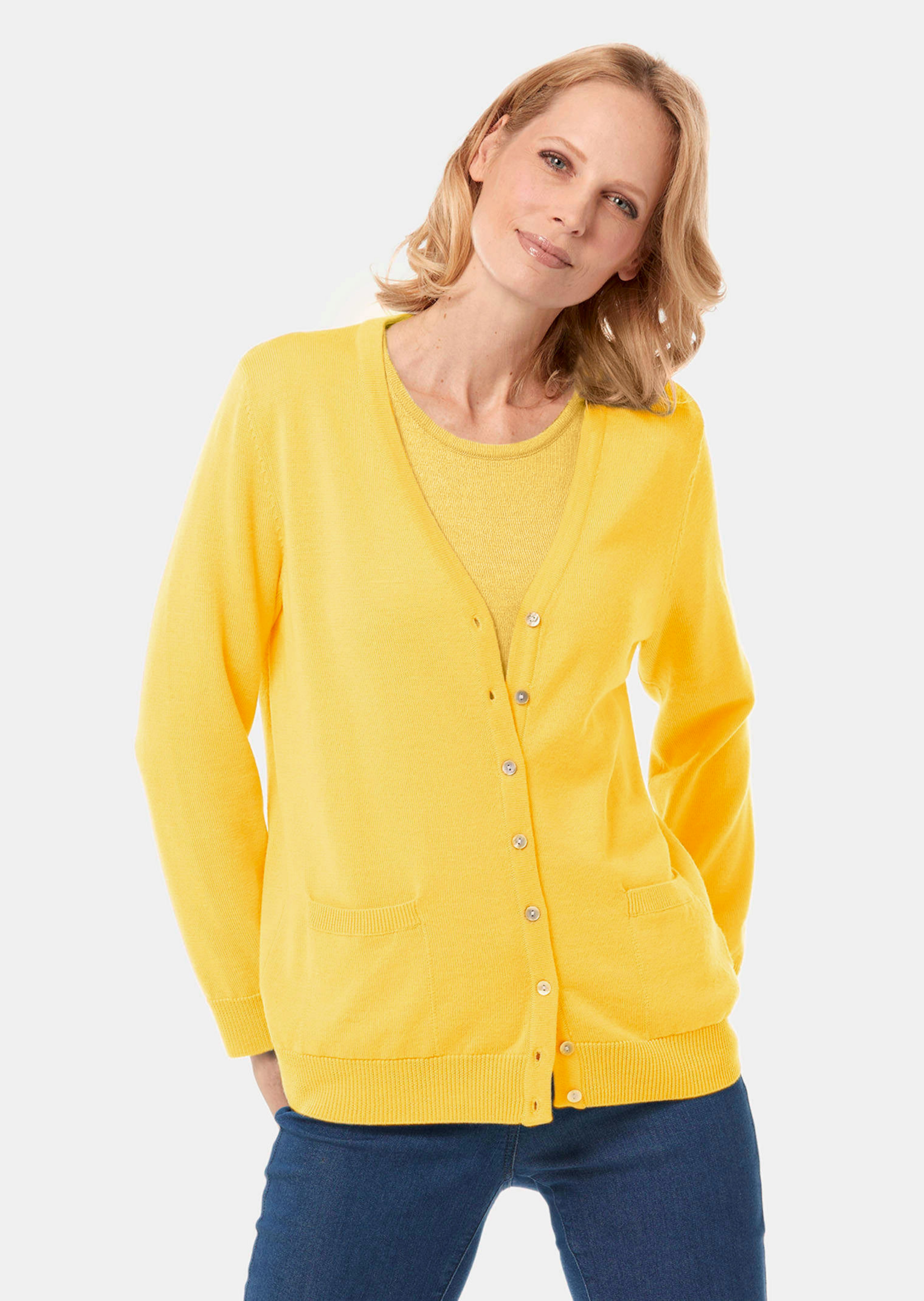 Strickjacke aus reiner Merinowolle
