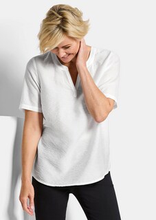 Onderhoudsarme blouse van seersucker thumbnail 4
