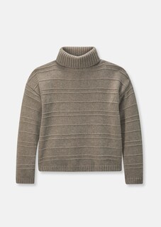 Rollkragen-Pullover mit dezenten Strickdetails thumbnail 7