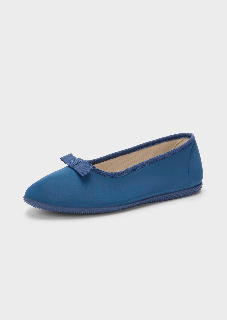Ballerina pantoffels met zool met grip
