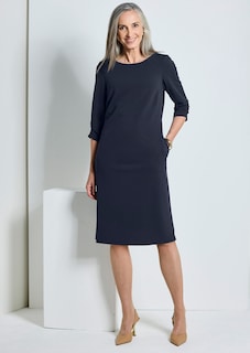 Elegantes Kleid mit gerafften Ärmeln thumbnail 7