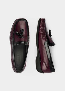 Leder-Mokassins mit dekorativer Tassel thumbnail 2