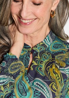 Blouse van soepel viscose-satijn thumbnail 5