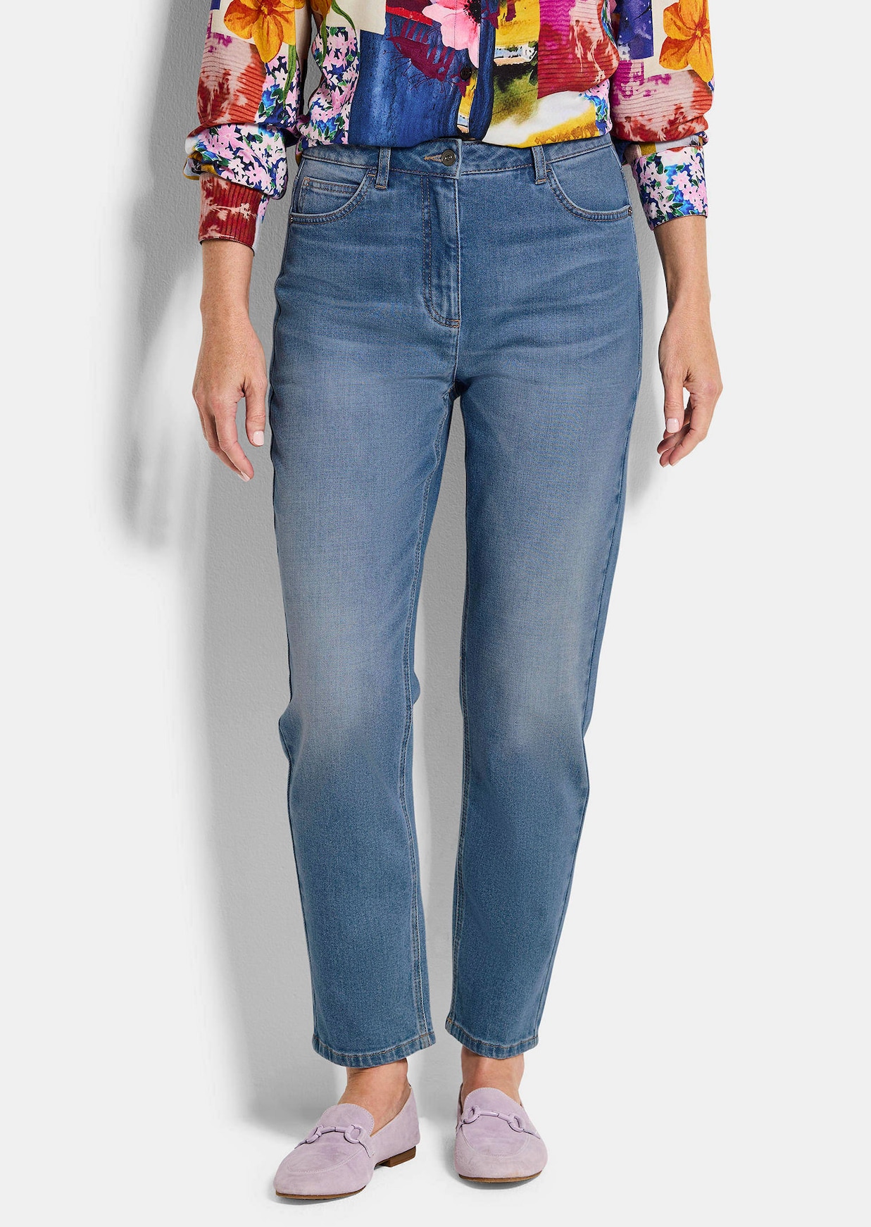 Mom Jeans SARA aus Baumwoll-Stretch