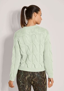 Grobstrick-Pullover mit Zopfmuster thumbnail 4