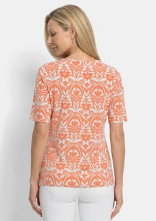 Viskoseshirt mit femininem Ornamentmuster thumbnail 3