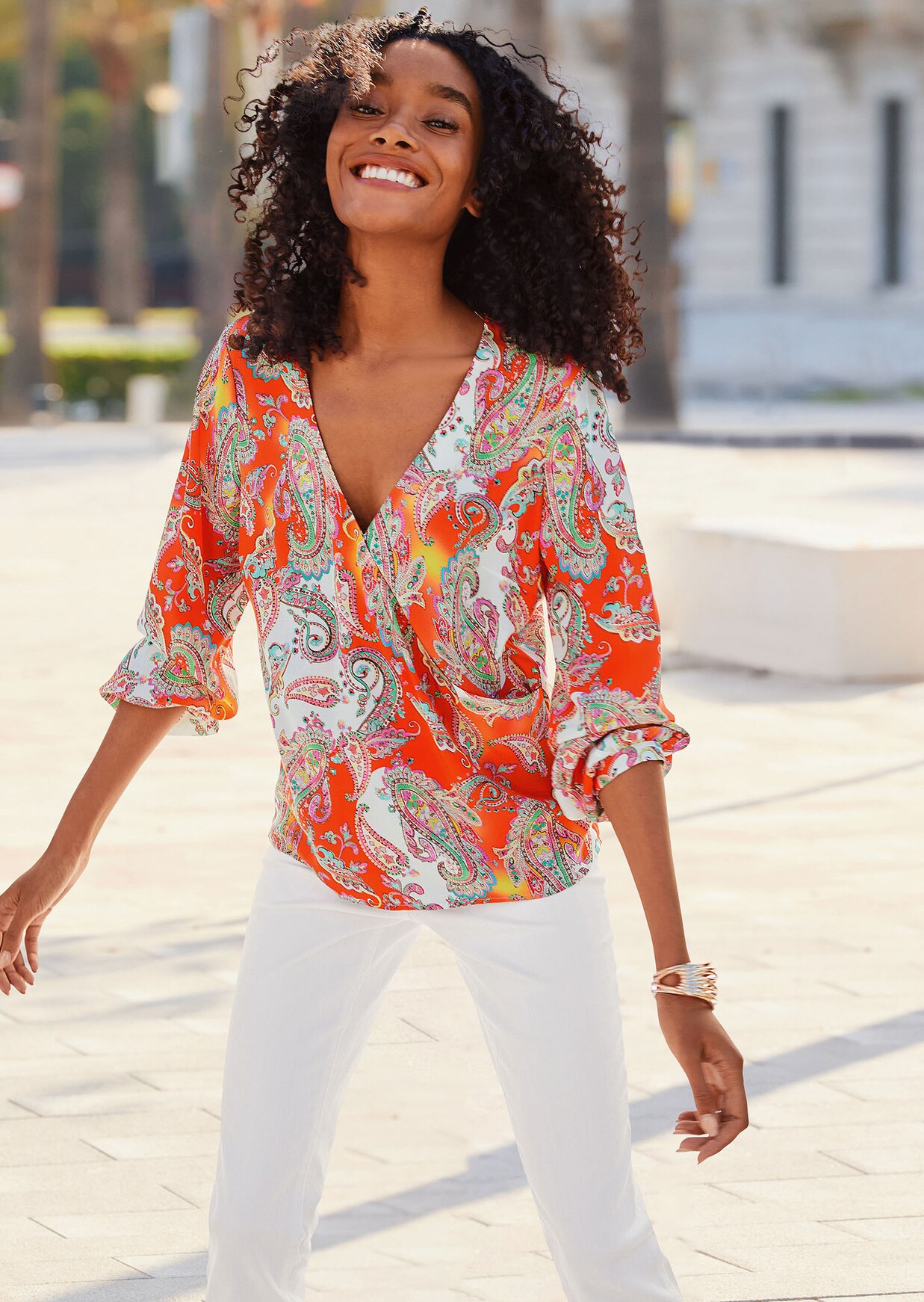 Bluse mit Paisleymuster