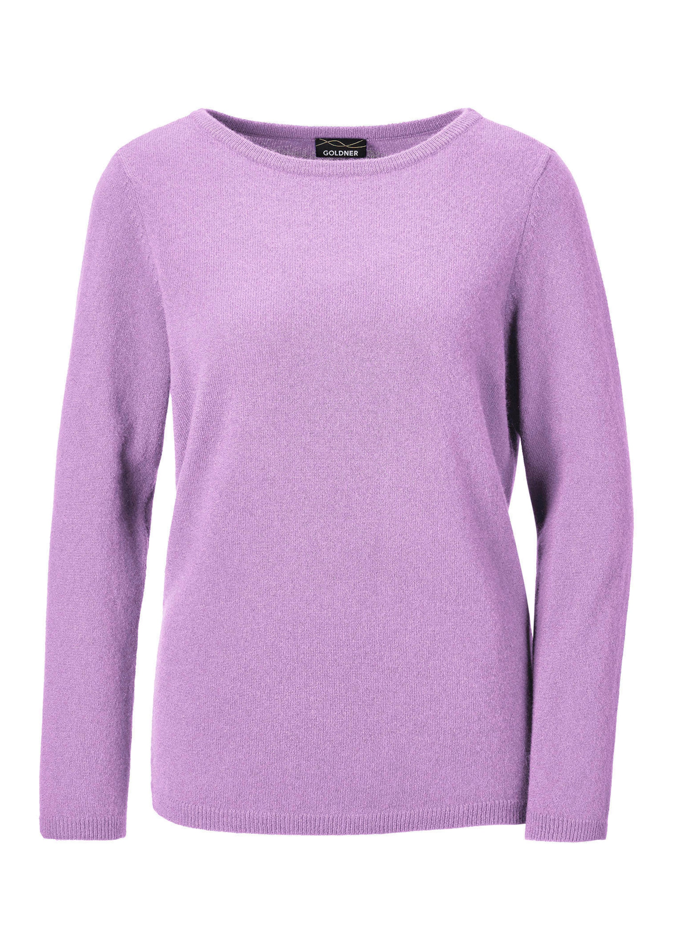 Pullover van kasjmier met boothals