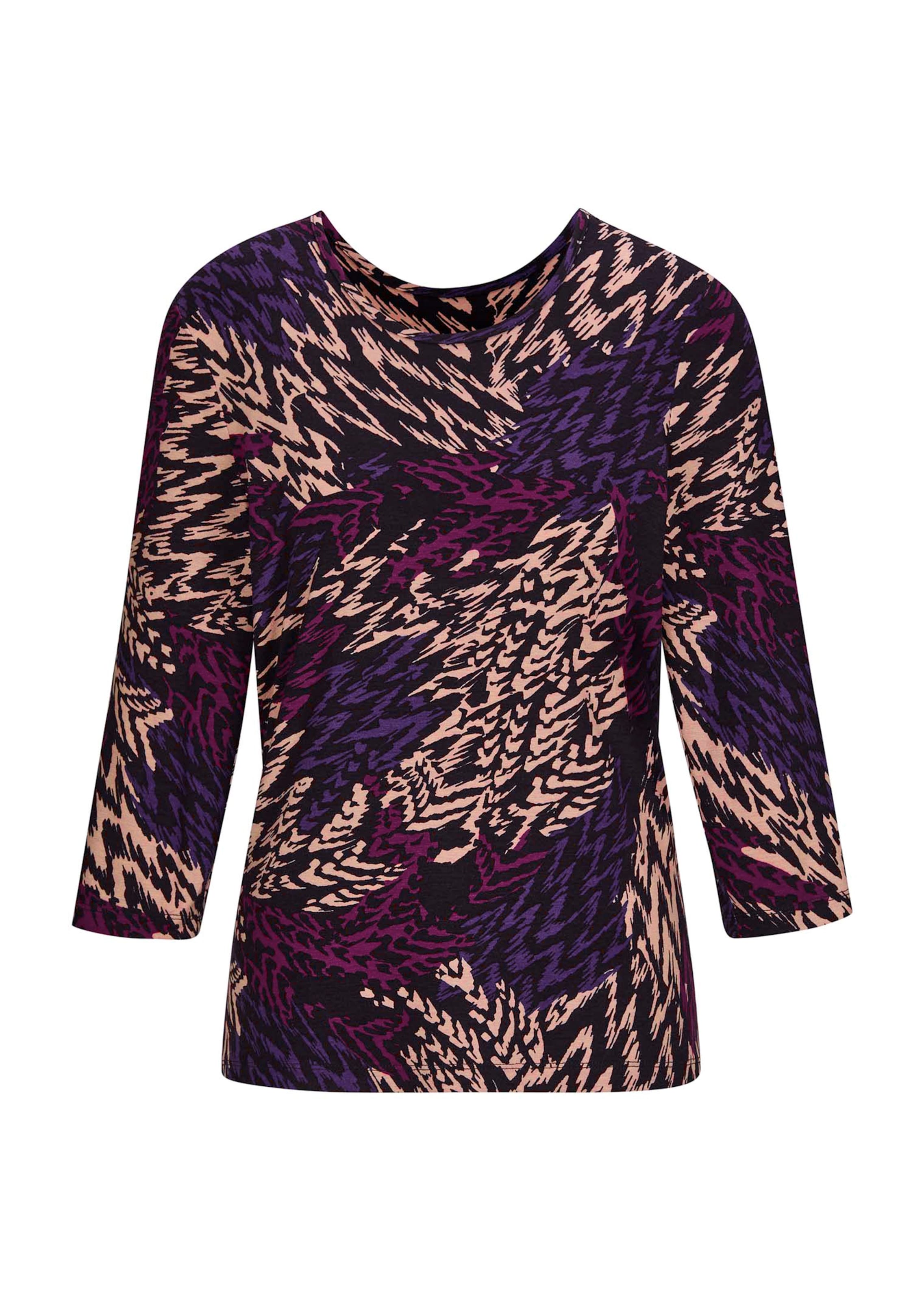 Viskoseshirt mit dynamischem All-over-Print