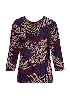 Viskoseshirt mit dynamischem All-over-Print thumbnail 6