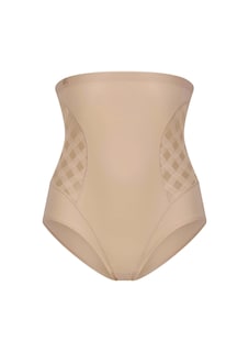 High-waisted shaping briefs with checked mesh inserts thumbnail 4