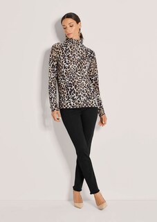 Pull en cachemire avec motif léopard thumbnail 3