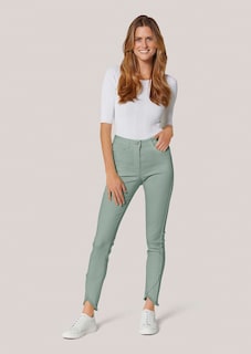 Slim-fit jeans met rafelzoom thumbnail 3
