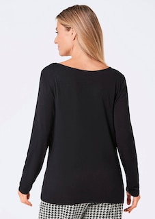 T-shirt à manches longues avec imprimé pailleté thumbnail 4