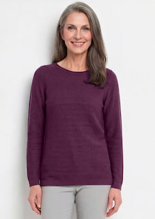 Feiner Strickpullover mit U-Boot-Ausschnitt thumbnail 7