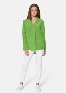 Seidenbluse mit edlem Schmuckknopf thumbnail 3