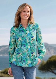 Casual blouse met een overhemdkraag thumbnail 7