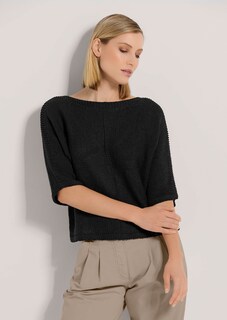 Rundhals-Pullover mit kurzen Ärmeln thumbnail 2