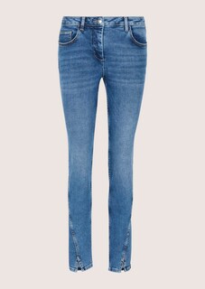 Modische Slim-Jeans mit asymmetrischer Naht thumbnail 7