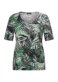 Viskoseshirt mit Palmenprint thumbnail 6