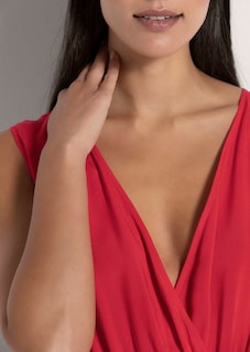 Langes Kleid in Wickel-Optik thumbnail 6